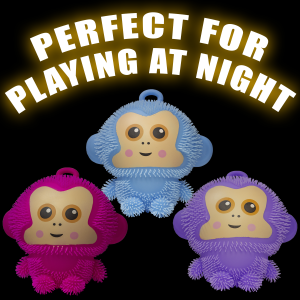 8" Light-Up Puffer Monkey