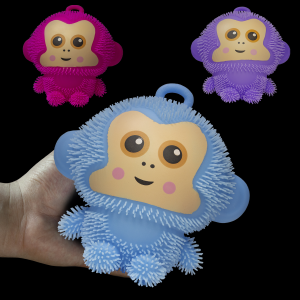 8" Light-Up Puffer Monkey