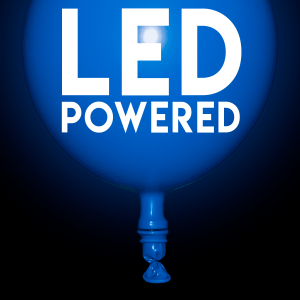LED Light Up 14 Inch Blinky Balloons - Blue