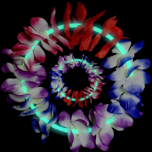 22 Inch Glow Leis - Aqua