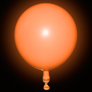 LED Light Up 14 Inch Blinky Balloons - Orange