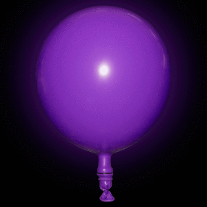 LED Light Up 14 Inch Blinky Balloons - White Purple LED Light Up 14 Inch Blinky Balloons - White Purple