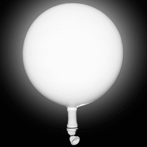 LED Light Up 14 Inch Blinky Balloons - White LED Light Up 14 Inch Blinky Balloons - White