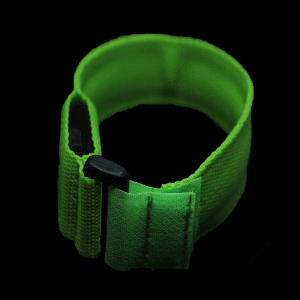 9.5" LED Fabric Bracelet- Green