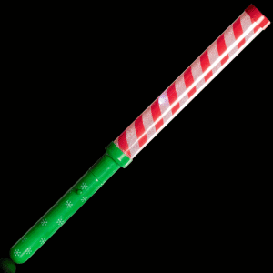 12" Light-Up Candy Cane Stripe Wand 12" Light-Up Candy Cane Stripe Wand