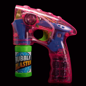7" Light-Up Pink Bubble Blaster