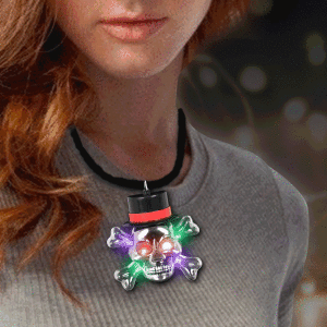 LED Flashing Skull Necklace