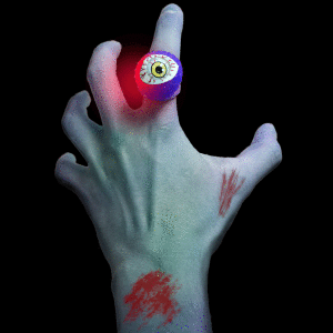 LED Flashing Eyeball Ring -Blue