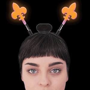 Light-Up Mardi Gras Head Boppers