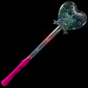 Light-Up Glitter Heart Wand Light-Up Glitter Heart Wand