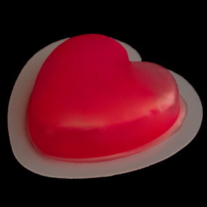 Glow in the Dark Badge Heart - Red