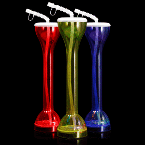 17oz Flashing Light-Up Yard Glass (14" tall) 17oz Flashing Light-Up Yard Glass (14" tall)