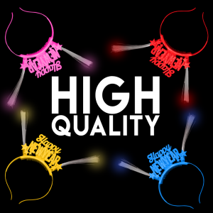 Light-Up Happy New Year Headbands