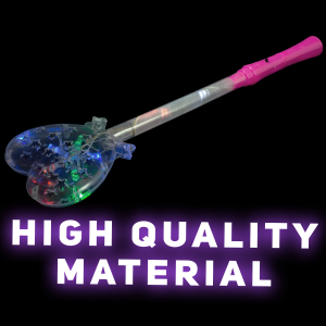 Light-Up Glitter Heart Wand