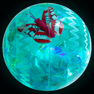 2.5" Light-Up Bounce Ball- Blue