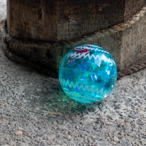 2.5" Light-Up Bounce Ball- Blue