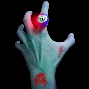 LED Flashing Eyeball Ring -Blue