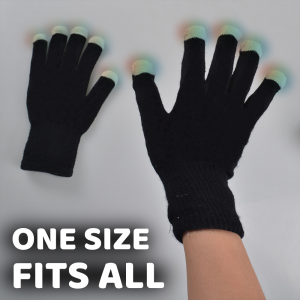 LED Flashing Fingertips Gloves