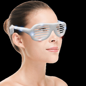 LED Flashing Red White and Blue Patriotic Shutter Shades LED Flashing Red White and Blue Patriotic Shutter Shades