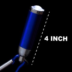 4" Super Flashlight Keychain- Blue
