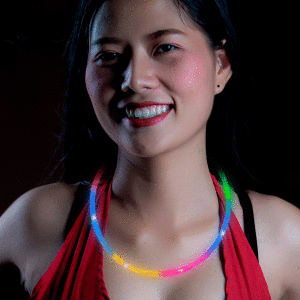 22 Inch Rainbow Flashing LED Necklace 22 Inch Rainbow Flashing LED Necklace