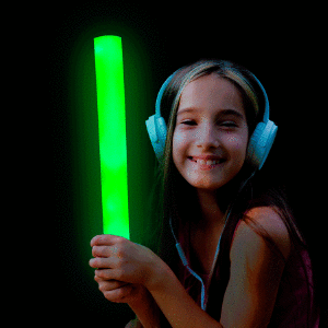 LED Flashing 16 Inch Multi-Color Foam Baton