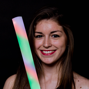 LED Flashing 16 Inch Multi-Color Foam Baton