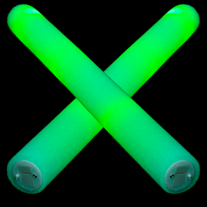 LED Light-Up Foam Stick Baton Supreme- Green