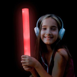 LED Light-Up Foam Stick Baton Supreme- Red LED Light-Up Foam Stick Baton Supreme- Red