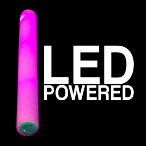 LED Light-Up Foam Stick Baton Supreme- Pink