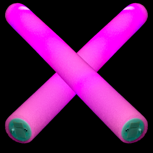 LED Light-Up Foam Stick Baton Supreme- Pink