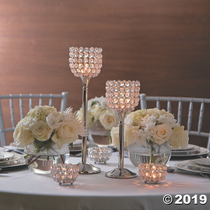 Acrylic Crystal Bead Votive Candle Holders (1 Set(s))