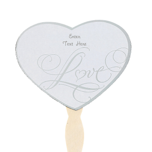 Personalized Love Wedding Hand Fans (Per Dozen)