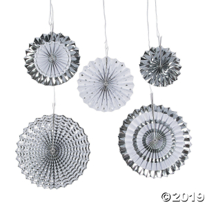 Silver Hanging Fan Assortment (1 Set(s))