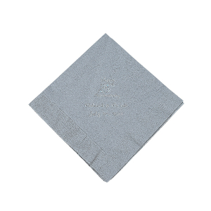 Silver 25th Anniversary Personalized Napkins with Silver Foil - Luncheon (50 Piece(s))