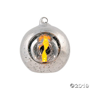 Silver Mercury Hanging Globes (6 Piece(s))