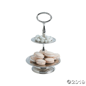 Silver 2-Tiered Server (1 Piece(s))