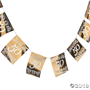 50th Anniversary Cutout Garland (1 Piece(s))