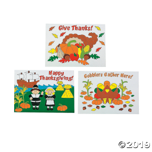 Color Your Own Thanksgiving Placemats (Makes 12)
