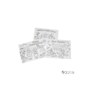 Color Your Own Thanksgiving Placemats (Makes 12)