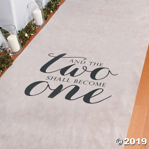Two Become One Wedding Aisle Runner (1 Roll(s))