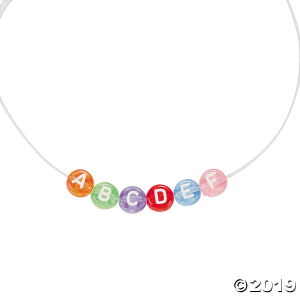 Transparent Alphabet Beads - 6mm (500 Piece(s))