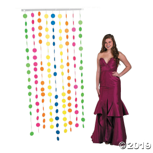 Glow Neon Medallion Hanging Curtain (1 Piece(s))