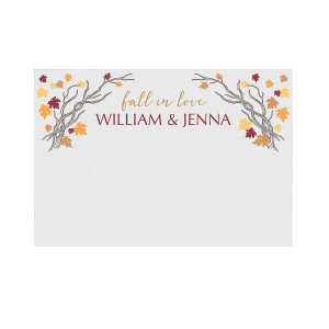 Personalized Fall Wedding Photo Booth Backdrop (1 Piece(s))