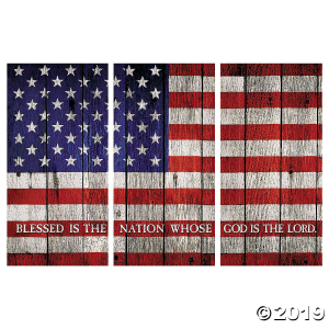 American Flag with Verse Backdrop (1 Set(s))
