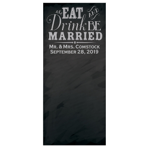 Personalized Wedding Chalkboard Photo Booth Backdrop (1 Piece(s))