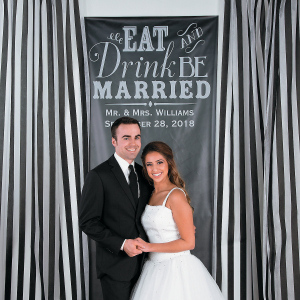 Personalized Wedding Chalkboard Photo Booth Backdrop (1 Piece(s))