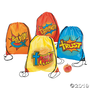 Large Fantastic Faith Drawstring Bags (Per Dozen)