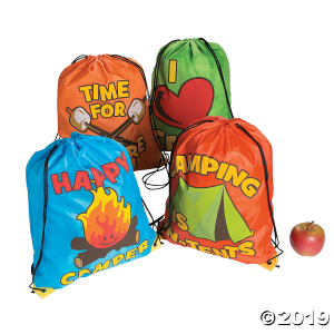 Large I Love Camp Drawstring Bags (Per Dozen)