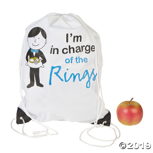 Large Ring Bearer Drawstring Bag (1 Piece(s))